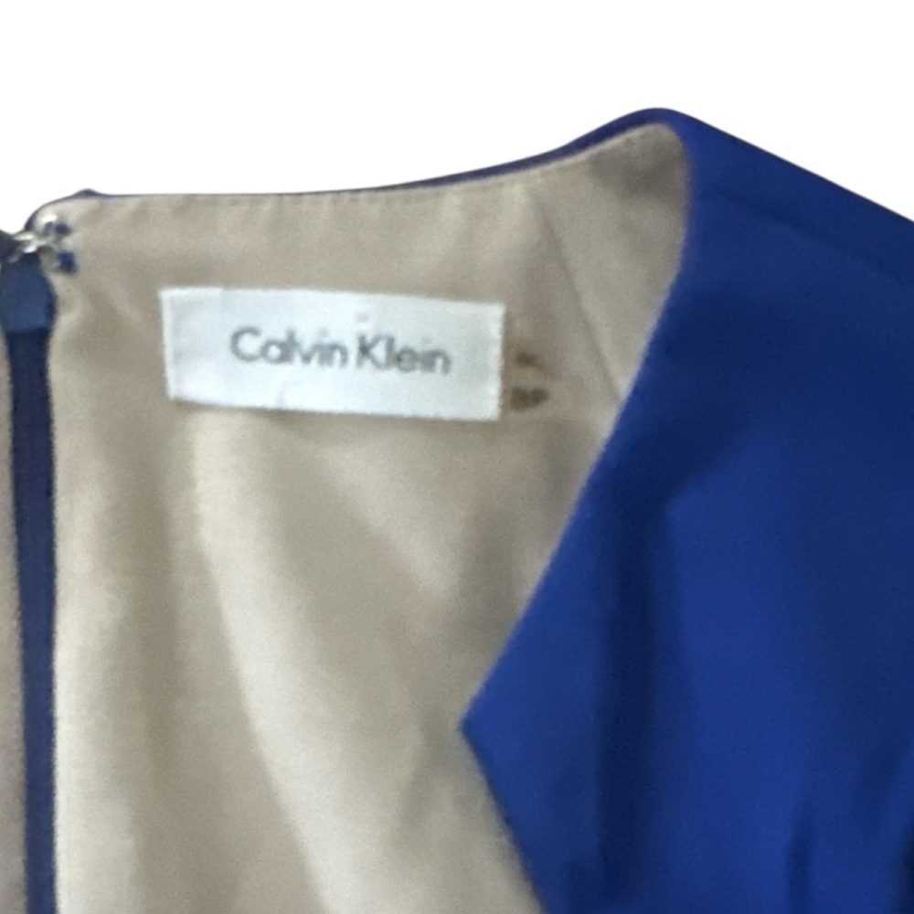 Calvin Klein Royal Blue Mini Dress, WOMENS 8P - Picture 4 of 5